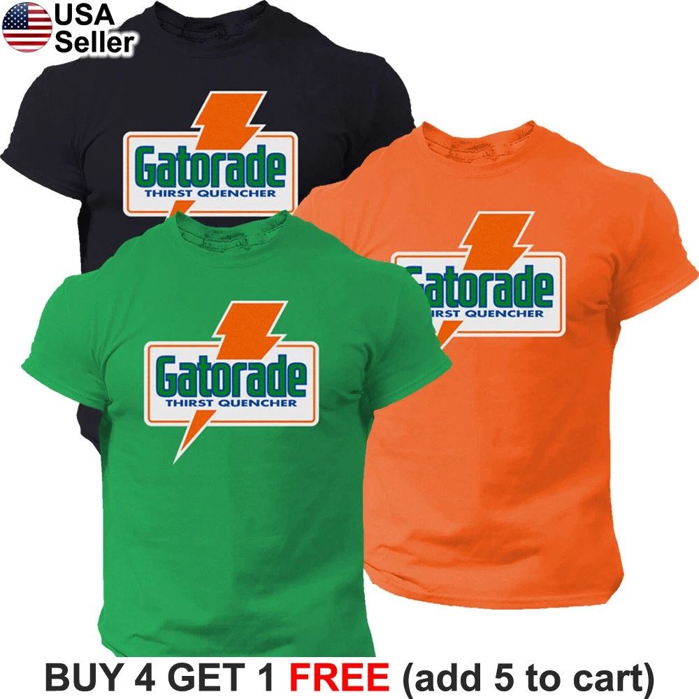 Gatorade T-Shirt Retro Sports Workout Basketball Football Baseball Tennis BGG02