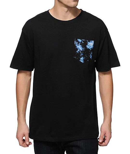 Empyre Mens Black Hole Pocket Tee Shirt New S, M, L, XL