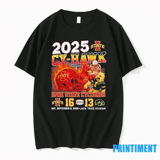 2025 Cy Hawk Iowa State Cyclones Win 16 13 Iowa Hawkeyes September 6 Tshirts Sweater
