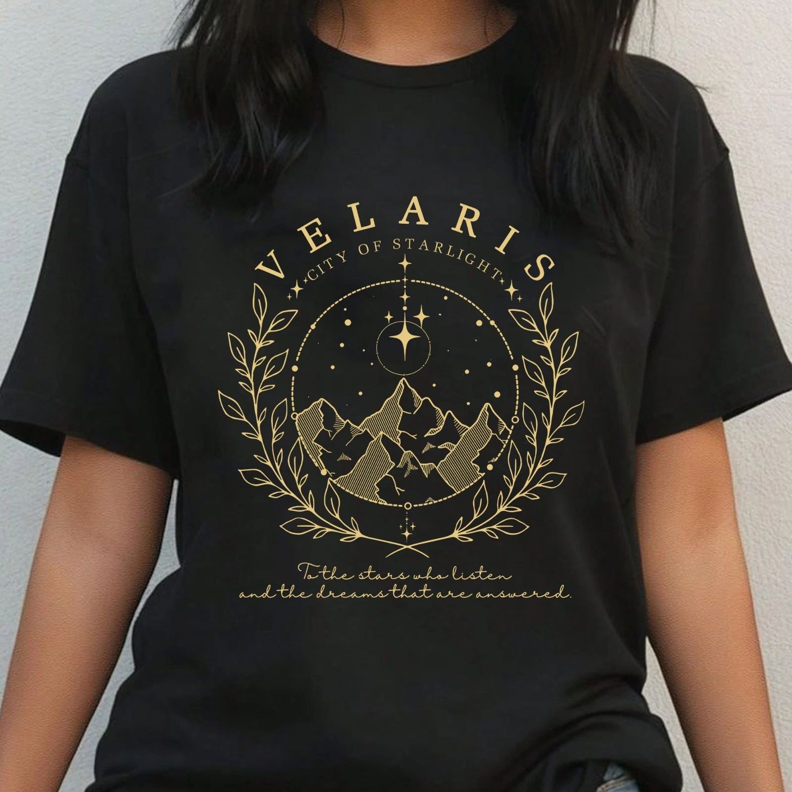 ACOTAR Quotes To The Star Who Listens T-shirt, Romance Fantasy Book Lovers