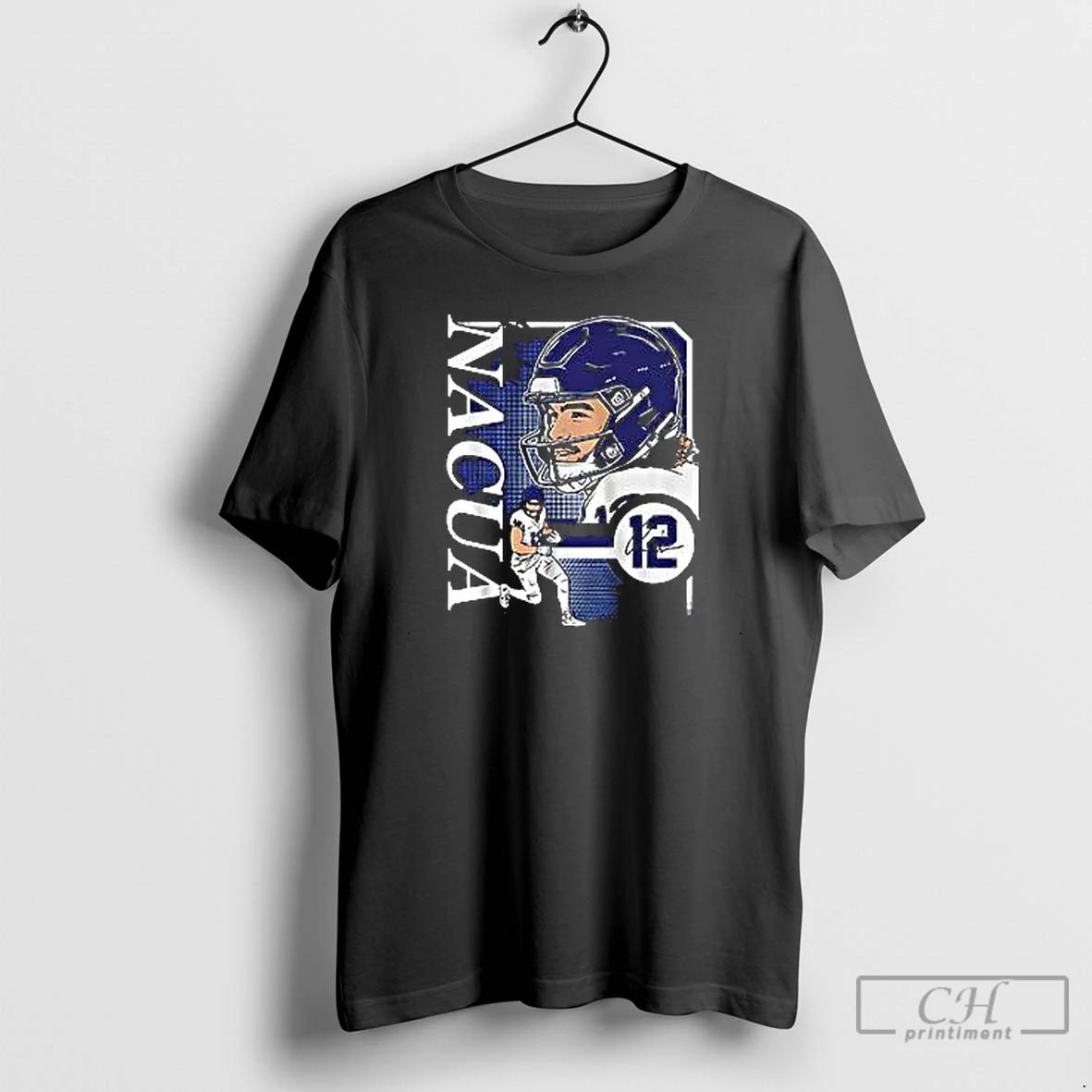 Premium Puka Nacua Collage Frame Number 12 Football T Shirts