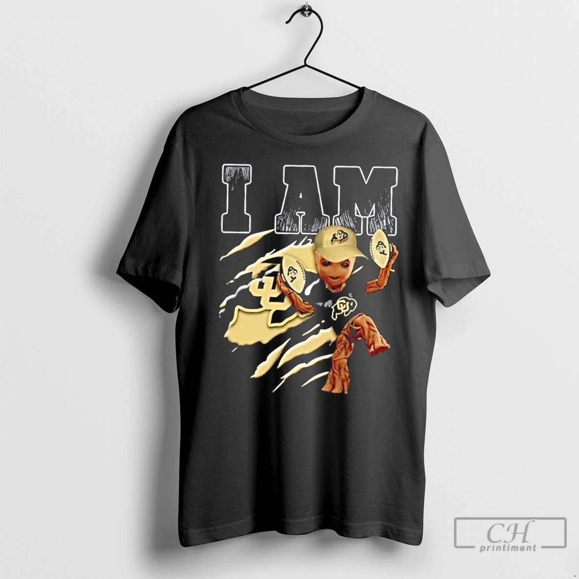 Premium Groot I Am Colorado Buffaloes Fan