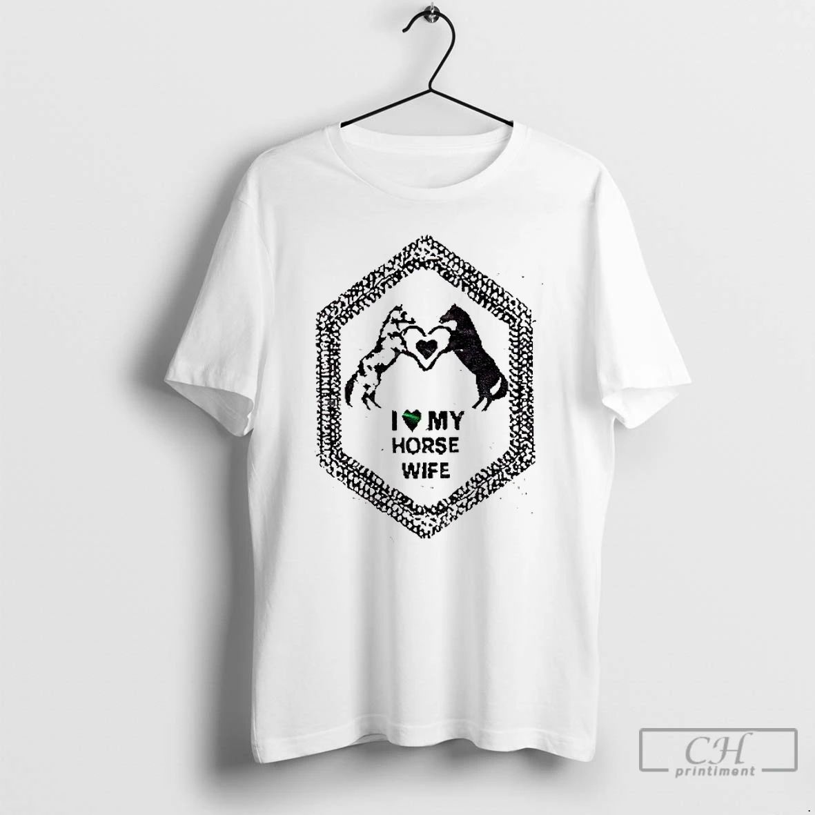 Classic I Love My Horse Wife T Shirts