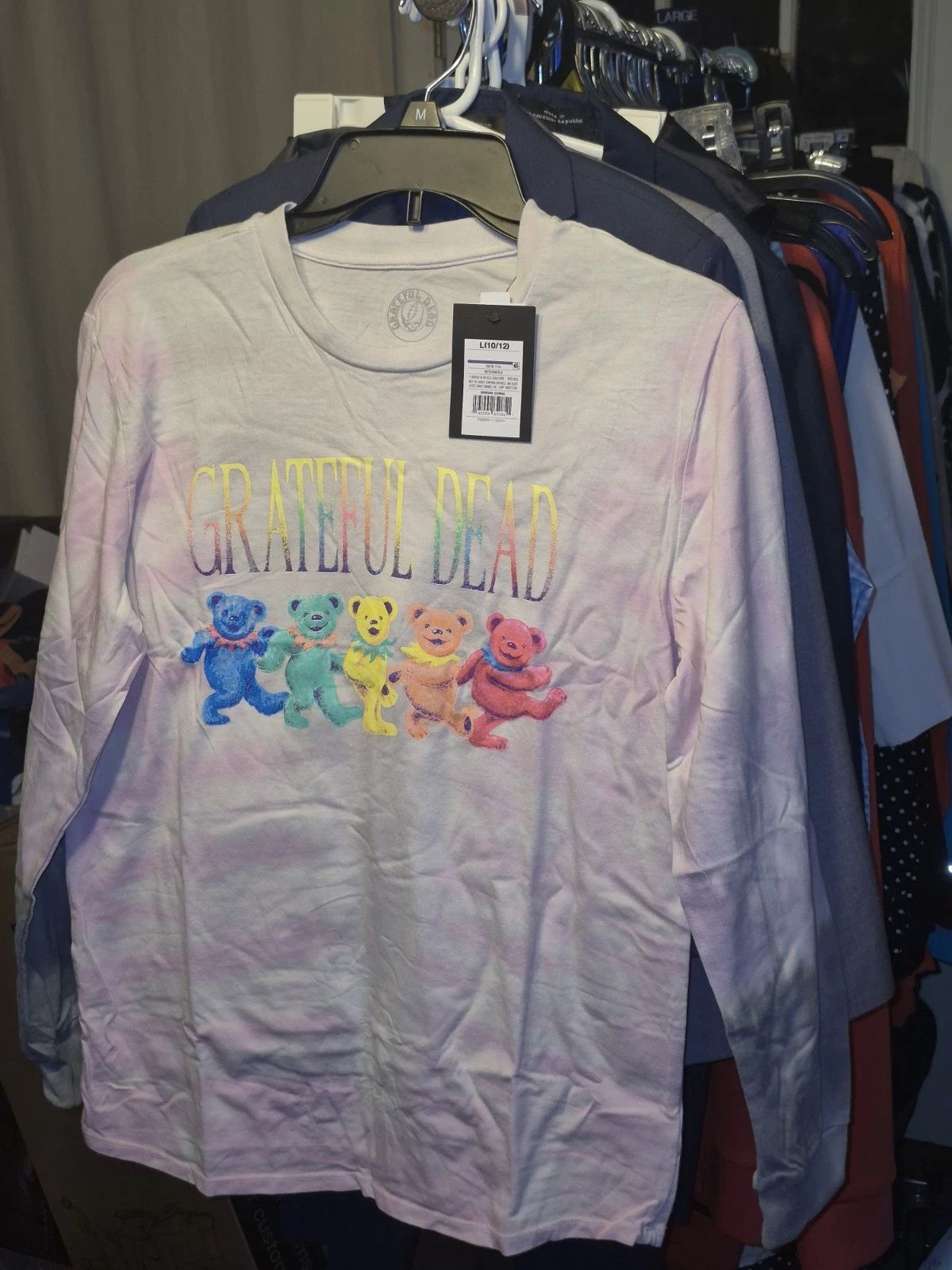 grateful dead long sleeve tie dye shirt