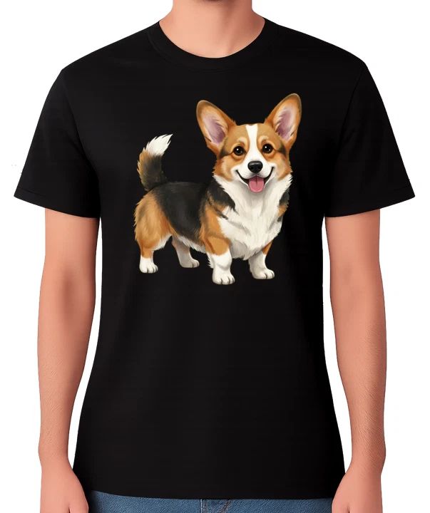 Pembroke Welsh Corgi Dog T-Shirt Cute Smiling Corgi Pet Lover Unisex Tee