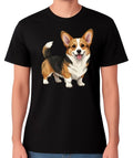 Pembroke Welsh Corgi Dog T-Shirt Cute Smiling Corgi Pet Lover Unisex Tee