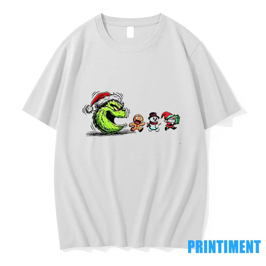Merry Greenmas Grinch Santa And Friends Pacman Christmas Game Tshirts Sweater