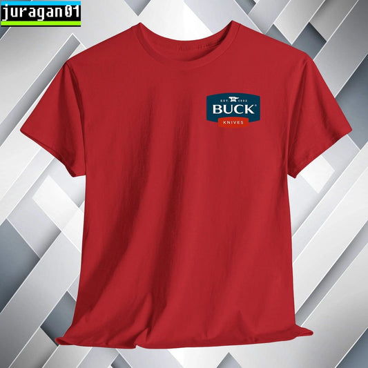Buck Knives T-Shirt Color Black Navy White Grey Red Orange Choco Size S to 5XL