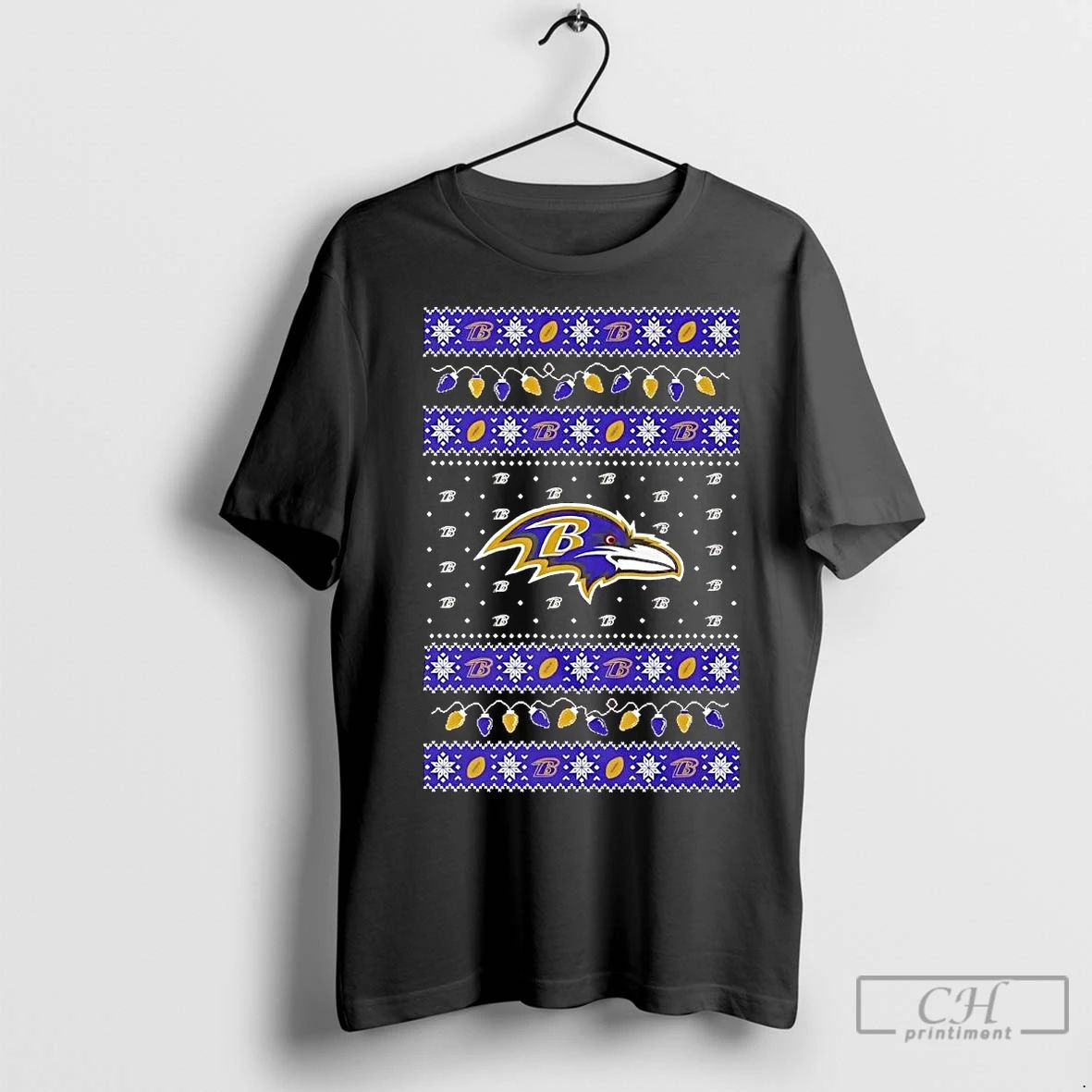 Premium Baltimore Ravens Ugly Christmas Light