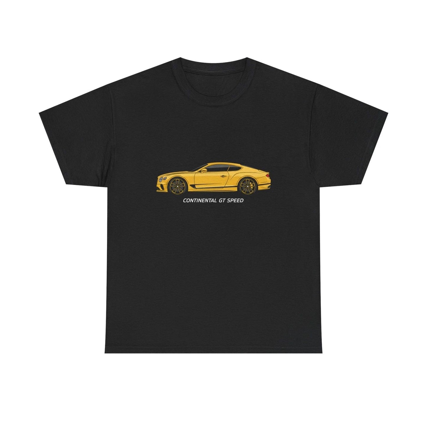 Bentley Continental GT Speed Coupe Illustration Black Tee Graphic T-Shirt