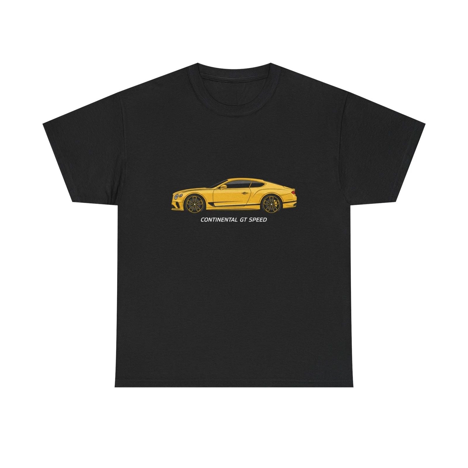 Bentley Continental GT Speed Coupe Illustration Black Tee Graphic T-Shirt