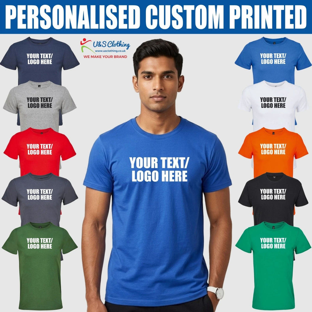 Personalised Printed SOL'S Unisex Titan T-Shirt Custom Text Here Modern Fit Top