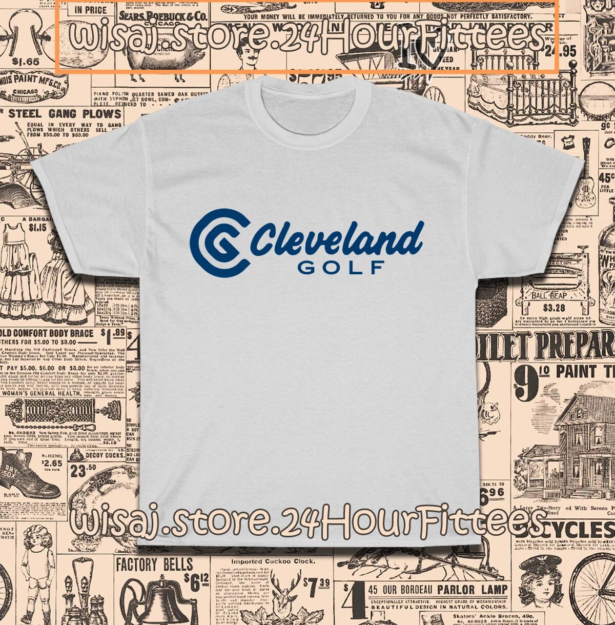 New Cleveland Golf Logo Men's T-Shirt American Size S-5XL T-Shirt