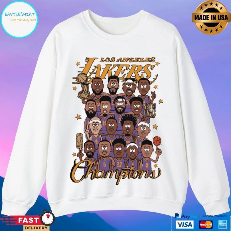 Los Angeles Lakers 2020 Nba Finals Champions Roster T-shirt
