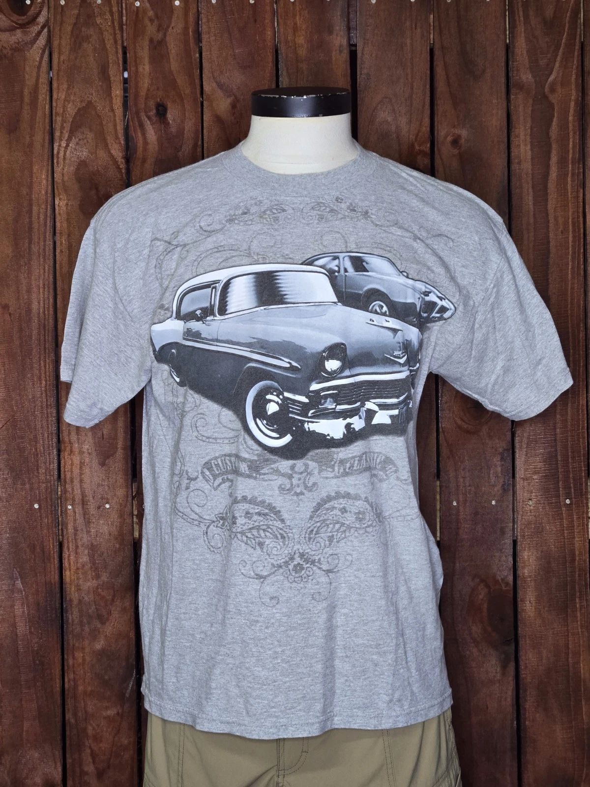 Vintage National Heritage Custom Classic Car Shirt Large