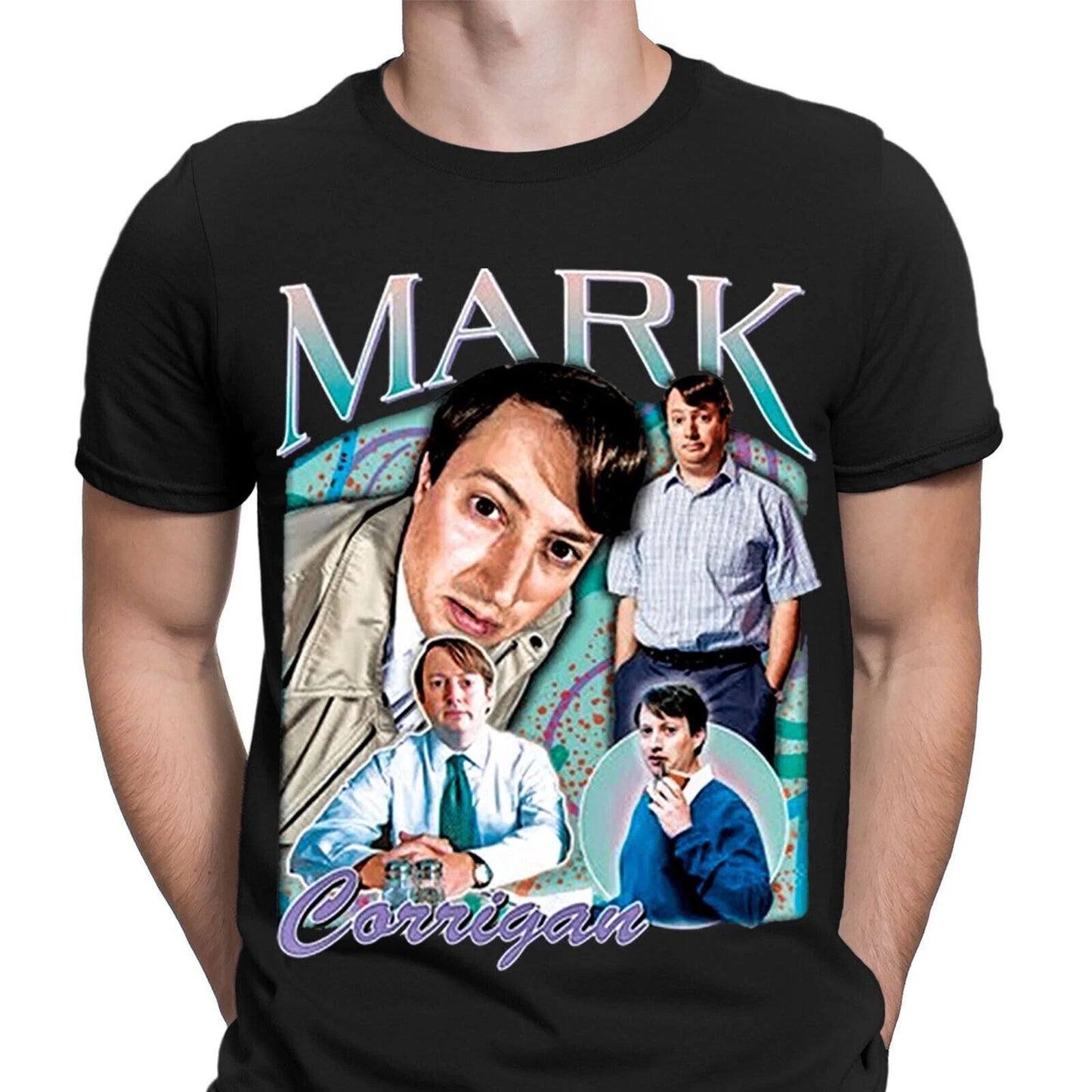 Mark Corrigan Homage Funny British Tv Show Gift Super Hand Mens T-Shirts #VED