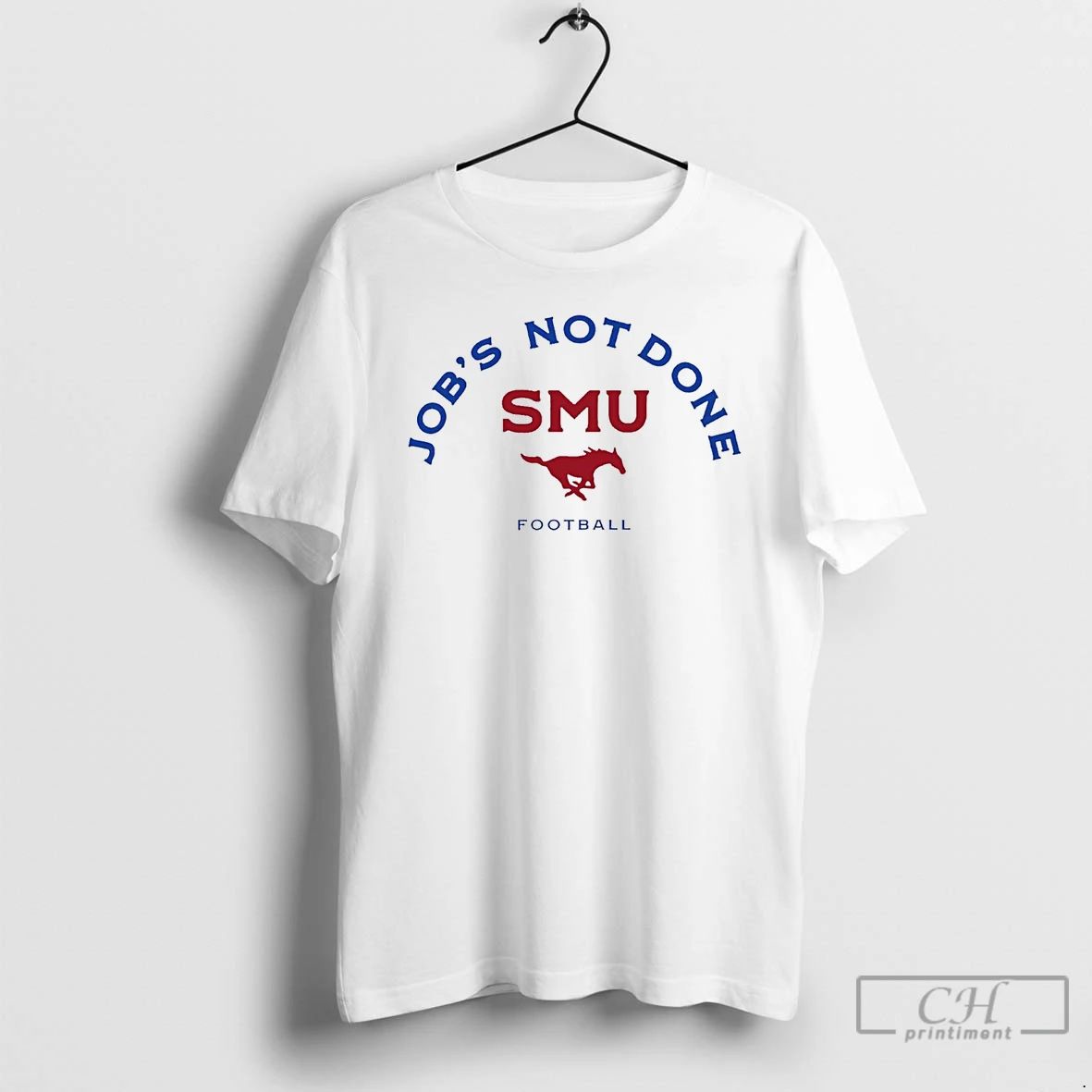Classic Jobs Not Done Smu Mustangs Football T Shirts