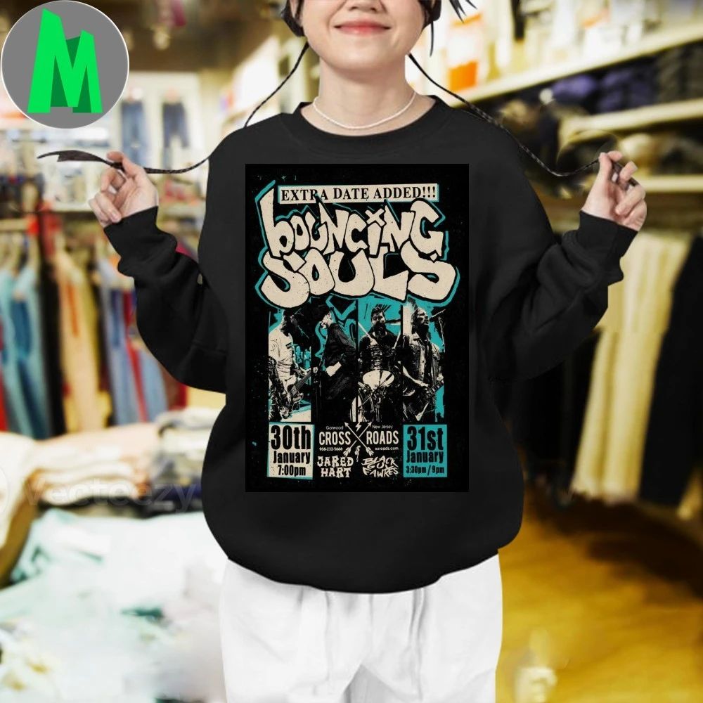 Original The Bouncing Souls Event Garwood NJ On Jan 30-31 2026 Poster Shirt