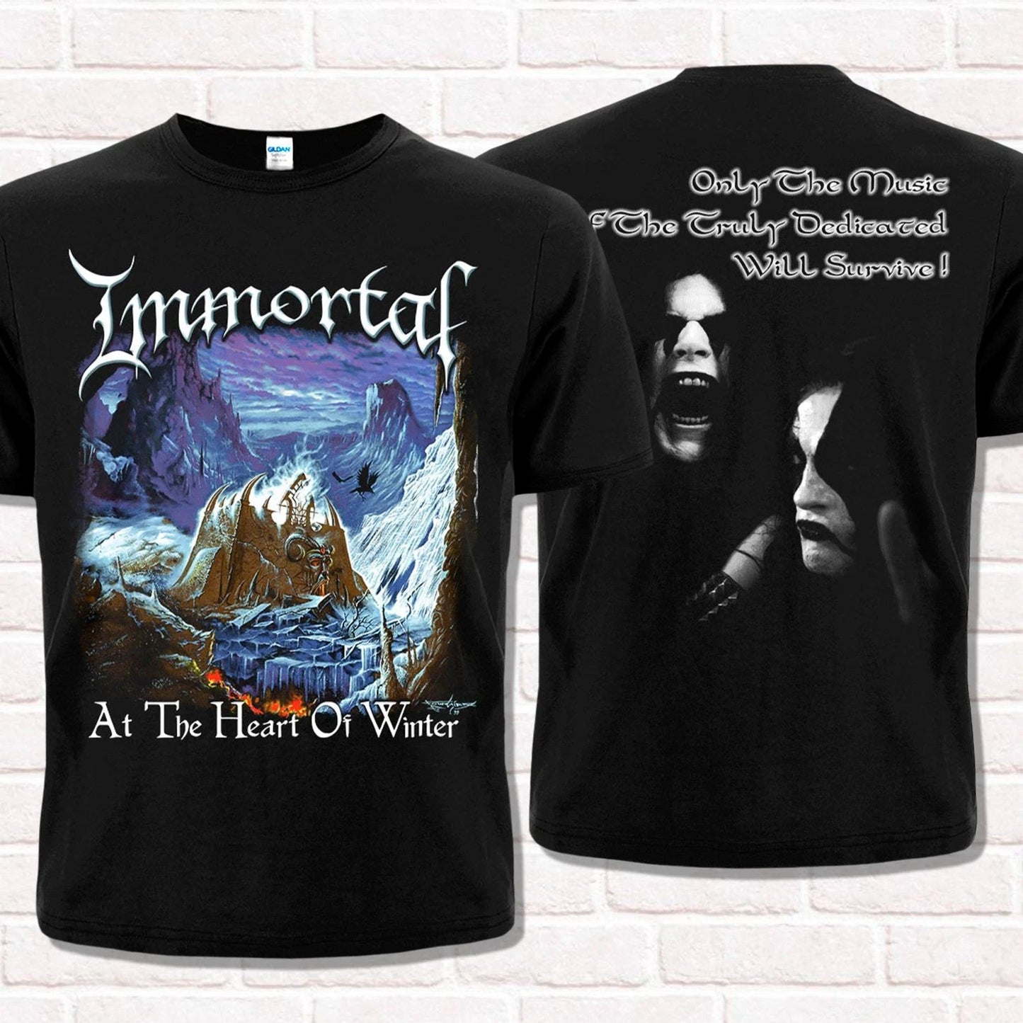 Immortal "At the Heart of Winter" T-Shirt (1999). True Norwegian Black Metal.