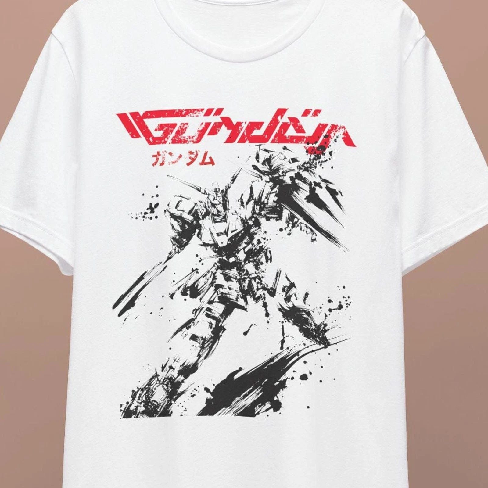 Gundam Vintage Anime T-shirt, Unisex Retro Graphic Tee, Anime Gift. Holiday Gift