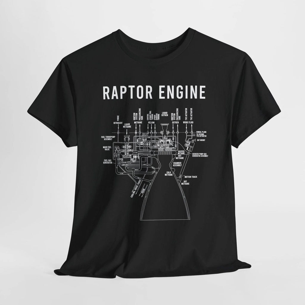 SpaceX "Raptor Engine" Inspired T-Shirt - Space Lover Gift, S to 5XL | 8 Colors