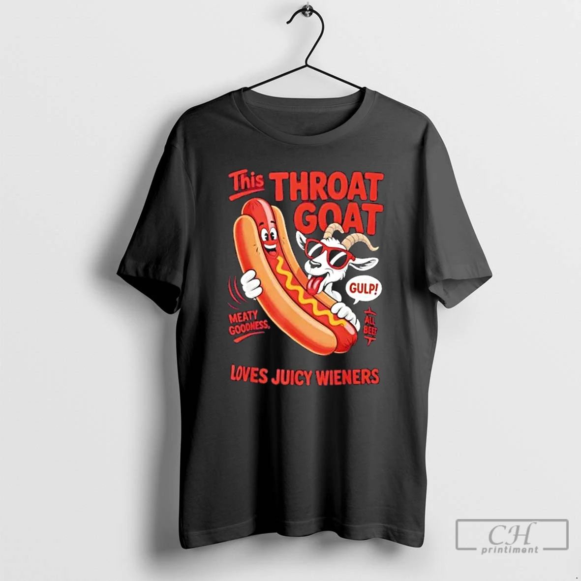 Classic This Throat Goat Hotdog Humor Loves Juicy Wieners T Shirts