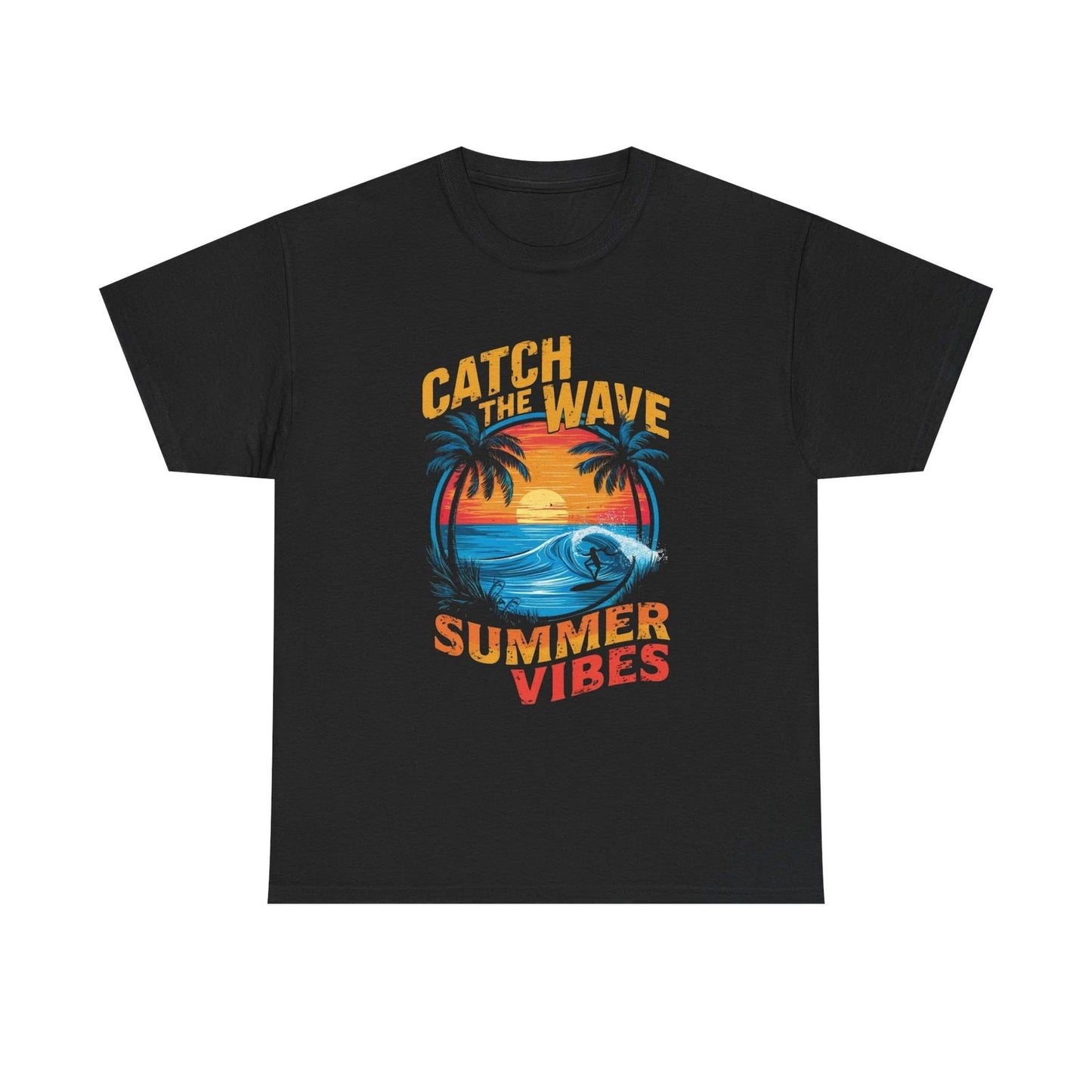 Catch the Wave Summer Vibes Tee, Beach Shirt, Vacation T-Shirt, Gift for