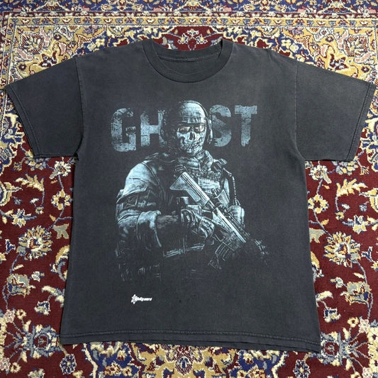 Call of Duty Modern Warfare 2 MW Ghost T-Shirt Video Game Promo Graphic Tee