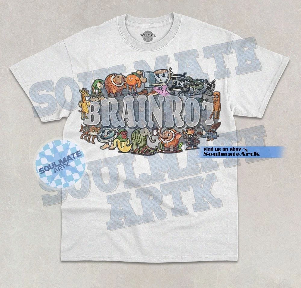 Italian Brainrot T-Shirt Funny Meme Hilarious Trendy Brainrot Joke Graphic Shirt