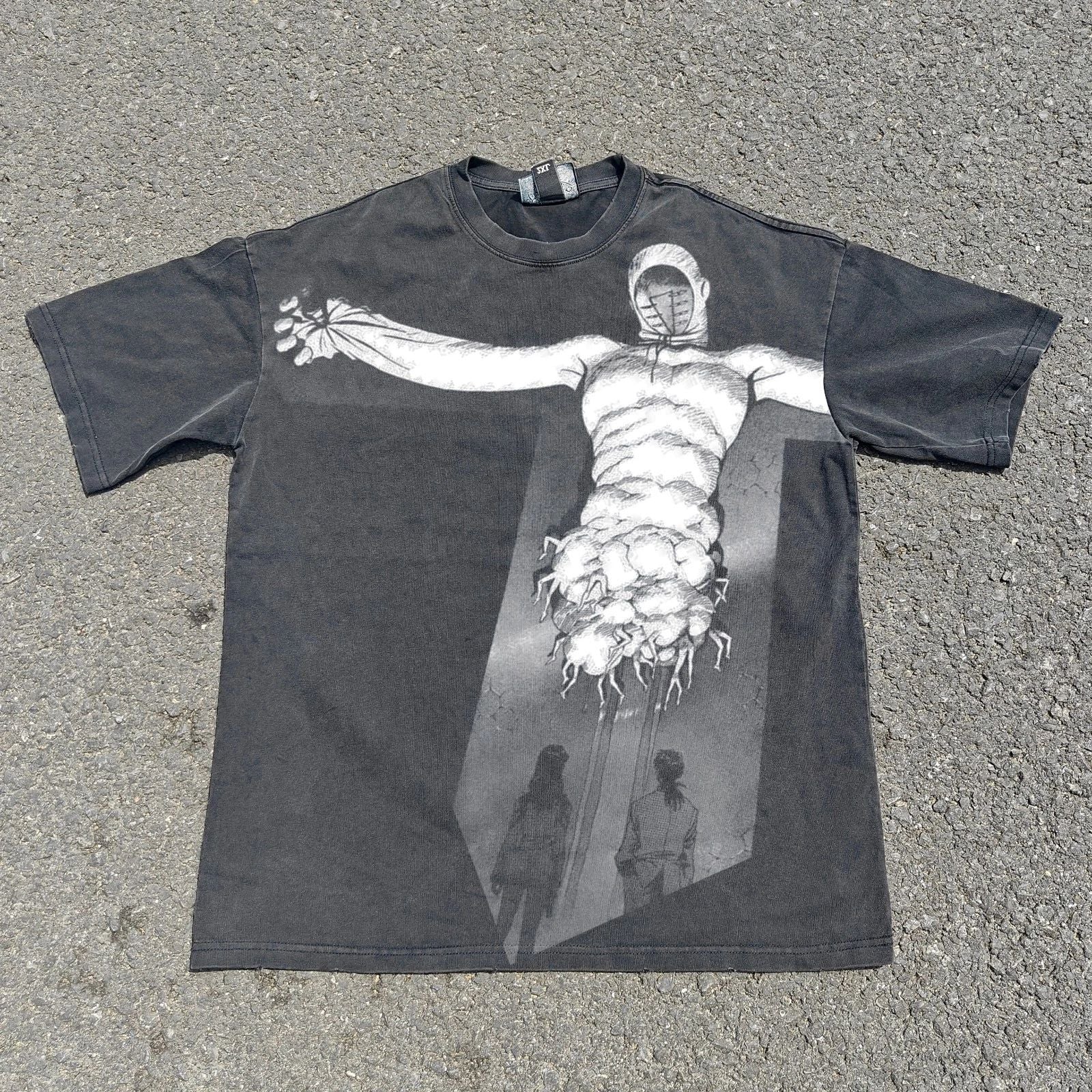 Evangelion Lilith Anime Graphic Streetwear Heavy Cotton T-Shirt Washed