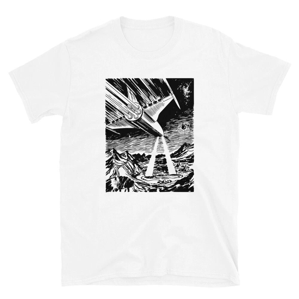 SCIENCE FICTION UNISEX ADULT T-SHIRT MID-CENTURY SCI-FI RAY BRADBURY FANTASY NEW