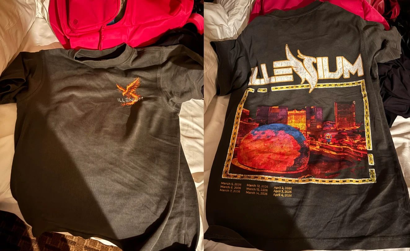 Illenium Sphere Odyssey 2026 Tour T-shirt All Size