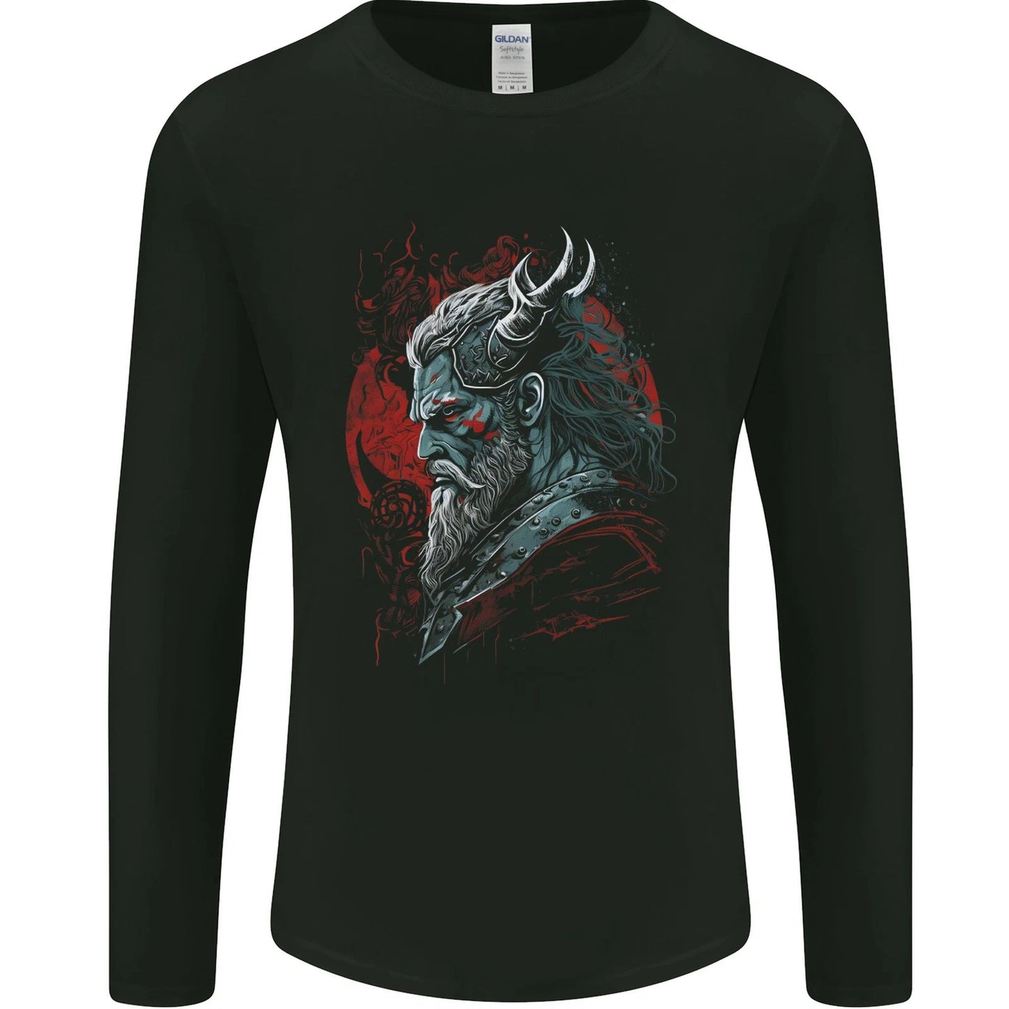 A Fantasy Viking Of War Odin Thor Mens Long Sleeve T-Shirt