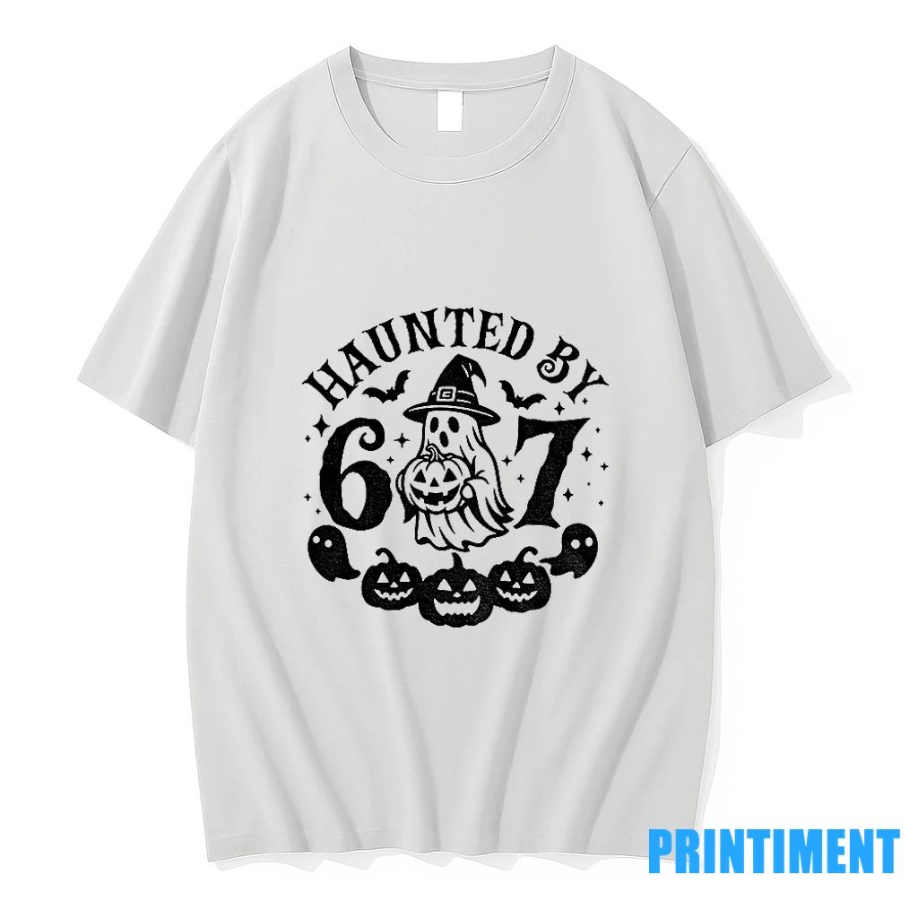 Haunted By 67 Funny Spooky Halloween Ghost Tshirts Sweater