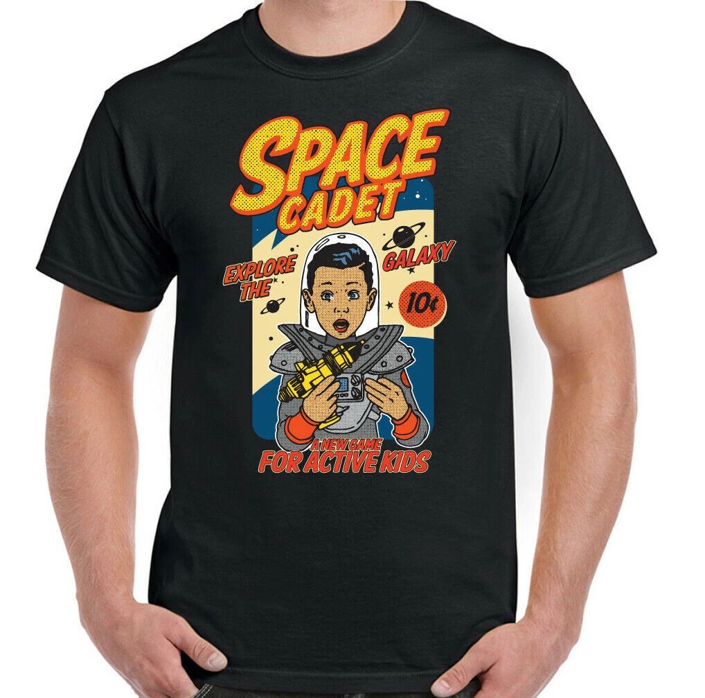 Space Cadet T-Shirt Mens Funny Geek Nerd Astronomy Spaceman Science Fiction