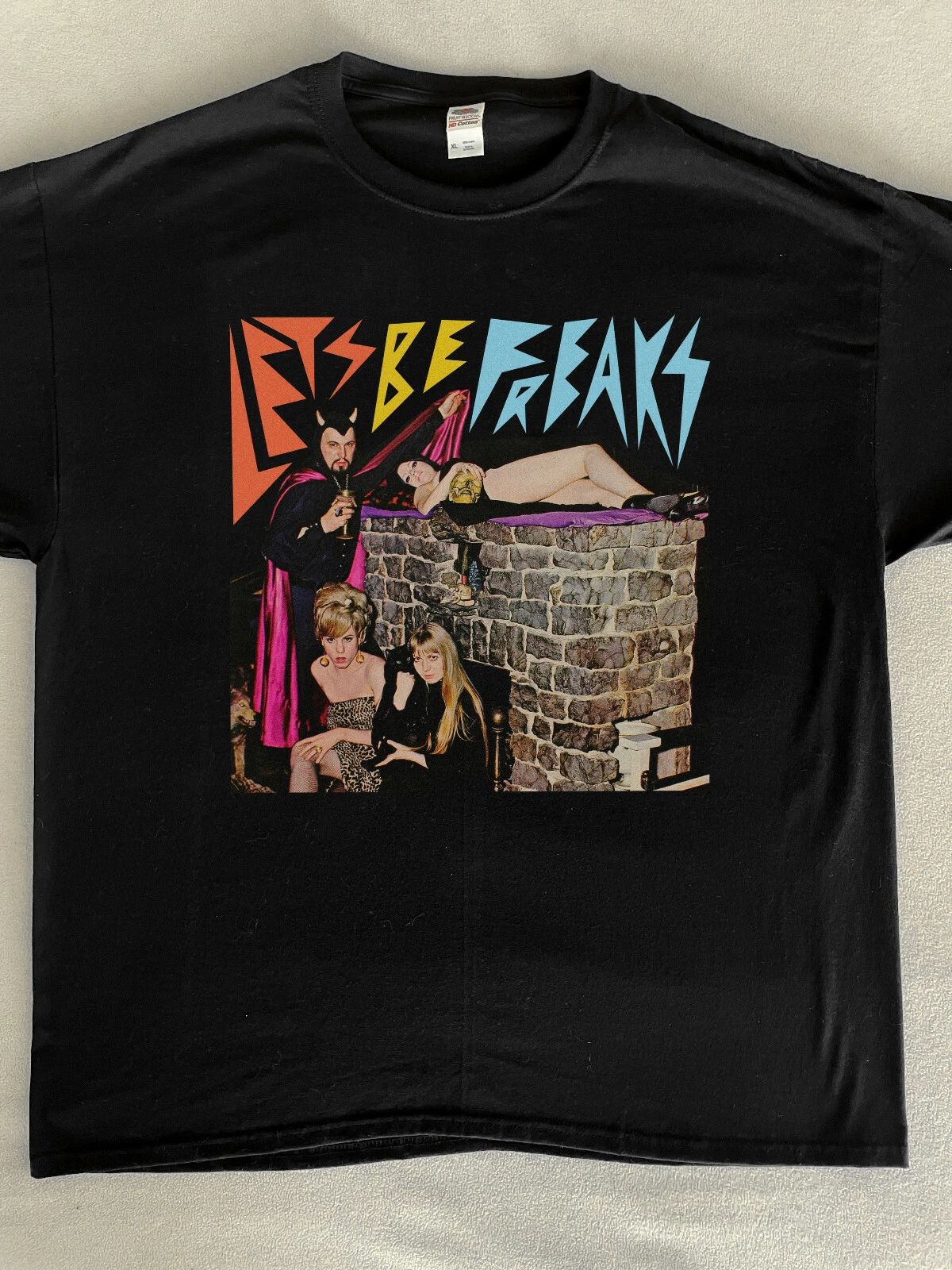 Lets Be Freaks Anton LaVey Church of Satan 666 Funny Metal Occult Black T Shirt