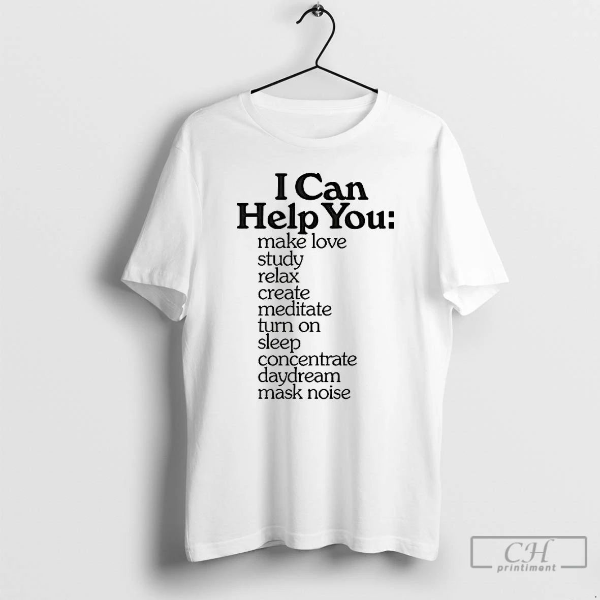Classic I Can Help You Retro Typography Quote T Shirts