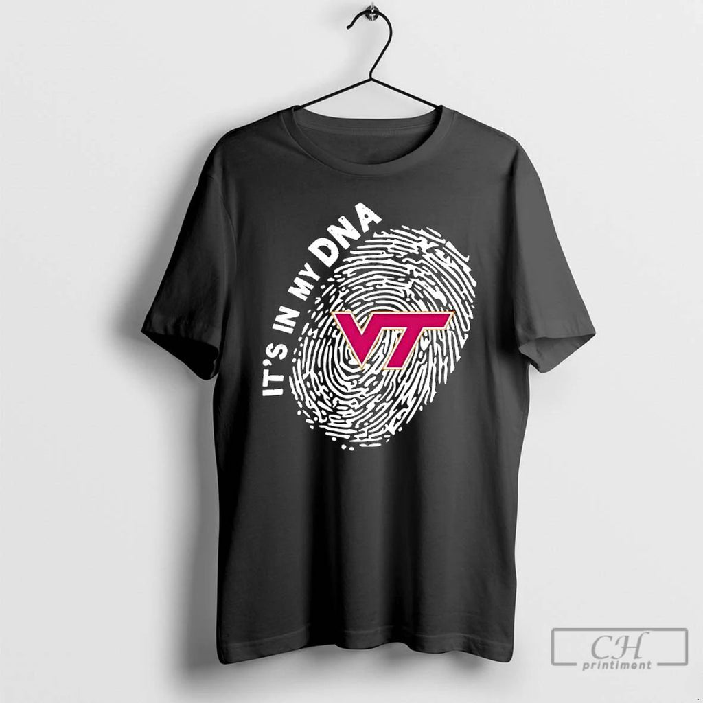 Premium Virginia Tech Hokies In My Dna T Shirts