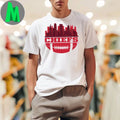 Kansas city chiefs rugby ball skyline shirt