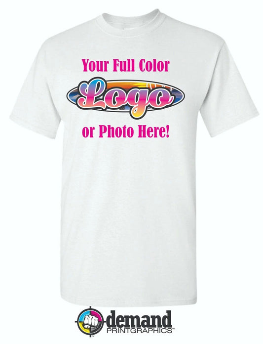 Custom Personalized T-Shirt Printing with your photo, text, logo, anything