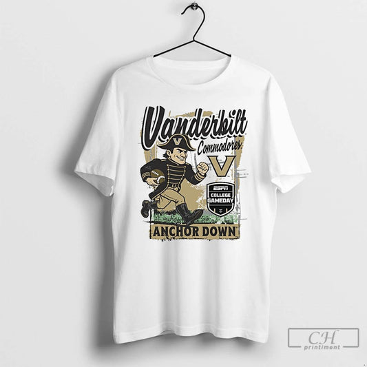 Classic Vanderbilt Commodores 2025 College Gameday Anchor Down T Shirts
