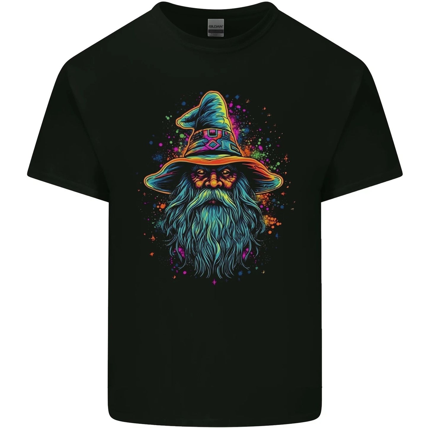 A Trippy Old Fantasy Wizard Mens Light Cotton T-Shirt