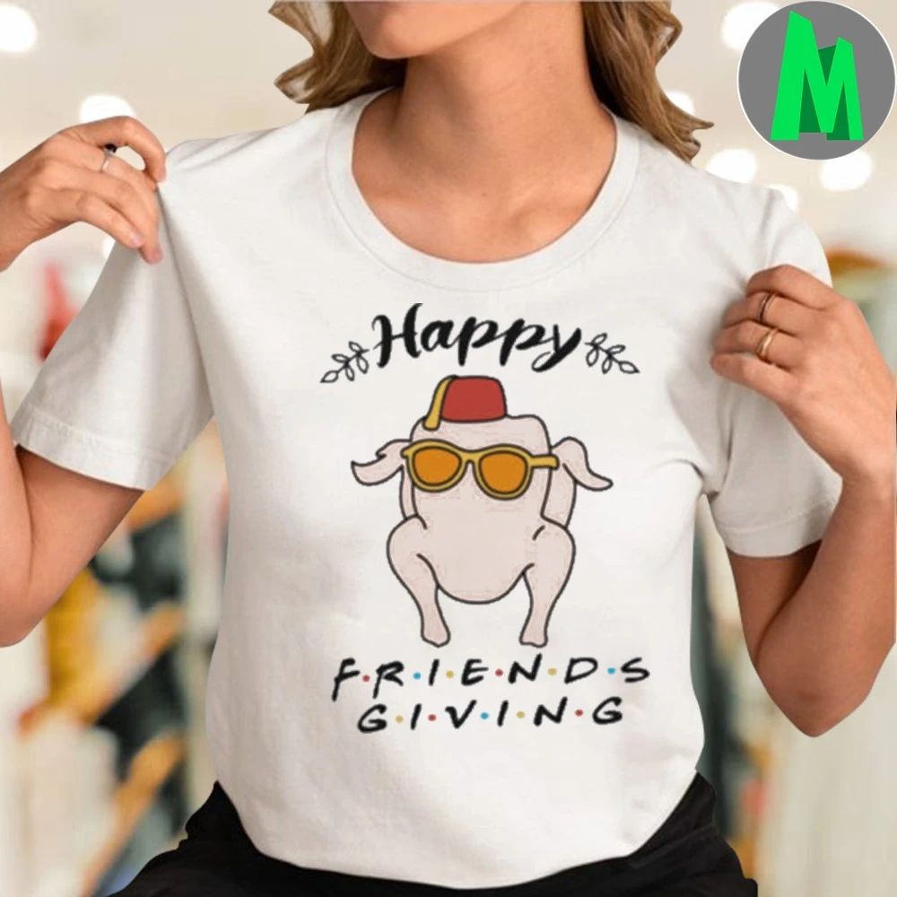 Happy Friendsgiving Turkey Sunglasses Shirt