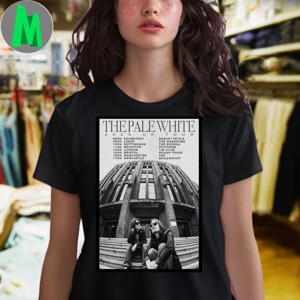 The Pale White 2026 UK Tour Poster Shirt