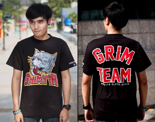 GRIMYTH Wolf T-Shirt Men Hip Hop Funny Party Novelty Street Fashion Casual GM19