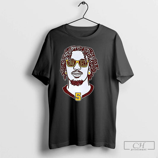 Classic Jayden Daniels Washington Commanders Football Shades Graphic T Shirts