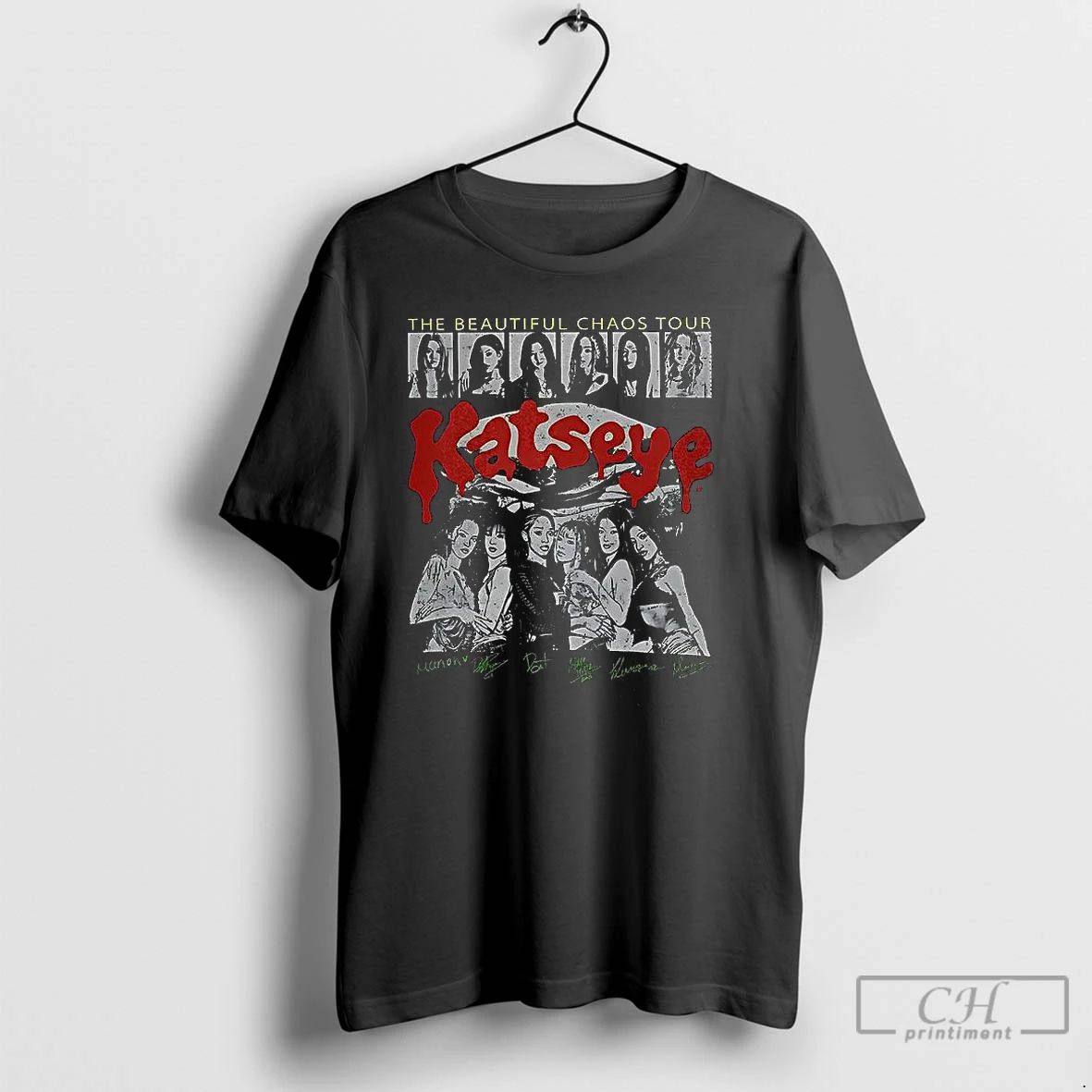 Classic Katseye The Beautiful Chaos Tour T Shirts