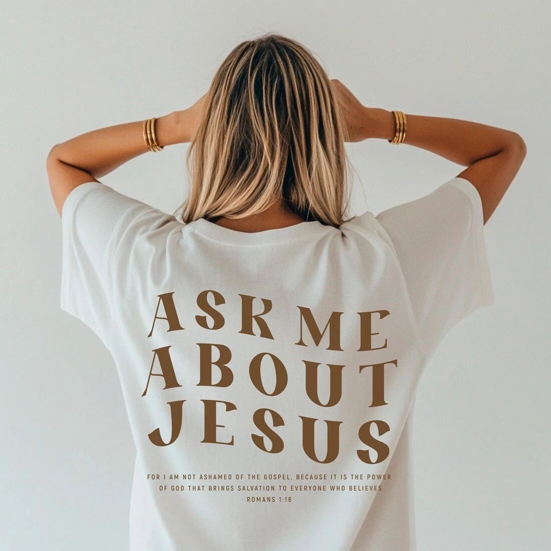 Ask Me About Jesus Shirt, Christian Shirt, Christian Clothing, Evangelism shirt