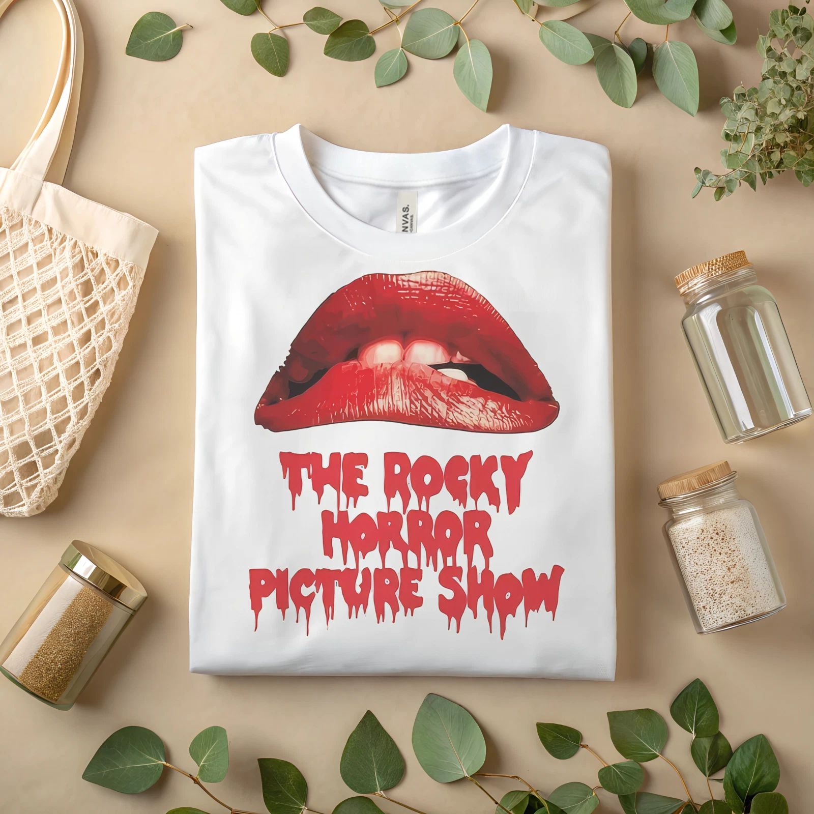 Rocky Horror Picture Show Shirt – Red Lips Horror Movie Graphic Tee A373