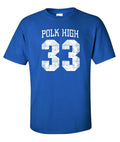 Polk High tee Al Bundy Married With Children Funny No Ma'am Football T-Shirt